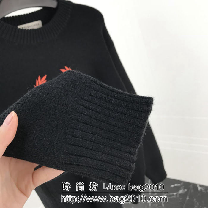 BALENCIAGA巴黎世家 18ss秋冬新款 針織毛衣 橘色麥穗刺繡圖案 微厚實面料 舒適柔軟 男女同款 ydi2094